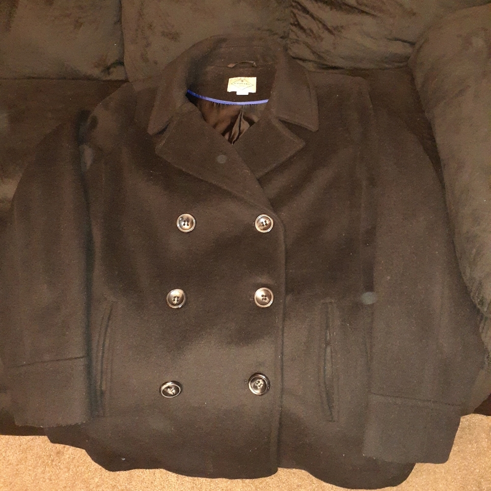 FIRM🖤ST. JOHN'S BAY PEA COAT SZ. LARGE🖤 - Picture 8 of 8